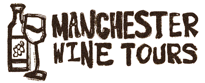Hand drawn Manchester Wine Tours logo by Will McAuley