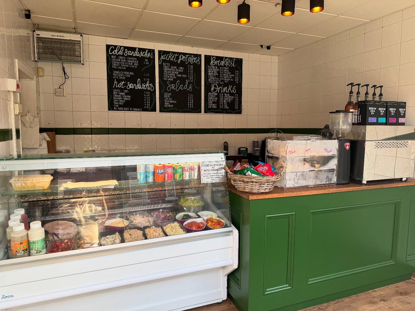 Photo of the Brew Thirty Two shop interior displaying fresh ingredients